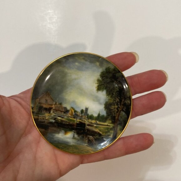Crown Staffordshire, serrure et moulin Dedham par John Constable 3" - Picture 3 of 8